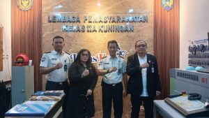 Kalapas Kuningan Sambut Kunjungan Ketua Presidium FPII dan Ketua Umum LBH Kasihhati Justicia