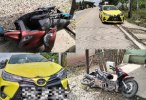 Lakalantas di Nagari Tanjung Balik, Pangkalan Koto Baru, Motor vs Toyota Yaris
